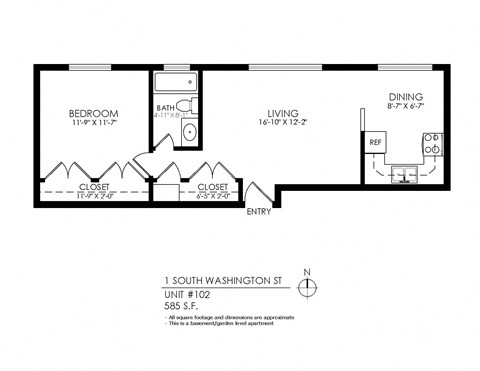 a floor plan of the first and second floors of a studio apartment